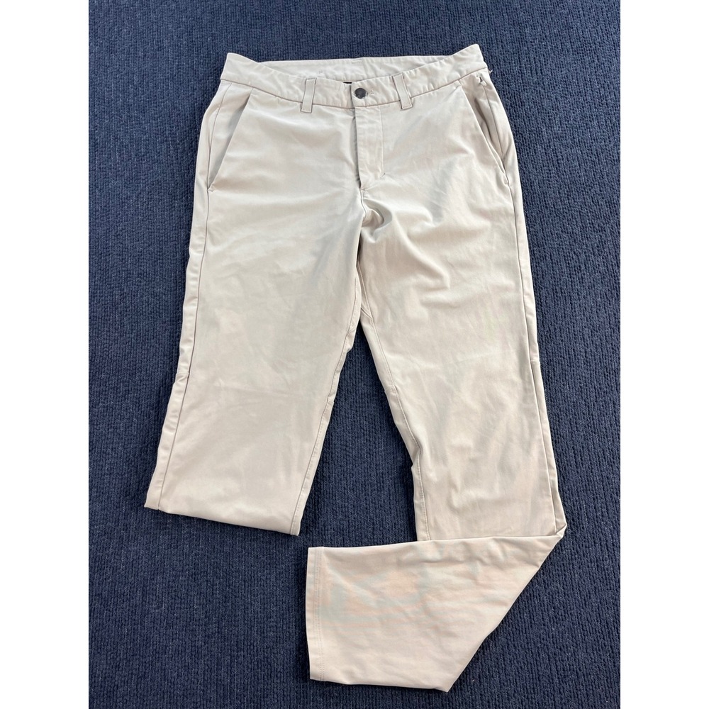 Lululemon Commission Slim Fit Pant 30 Warpstreme Tan Khaki Chino LM5AF2S